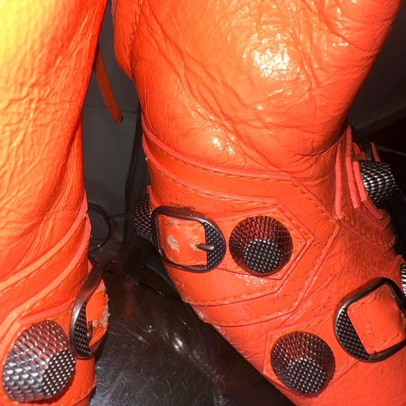 Balenciaga Cagole Boot Neon Orange - Picture 11 of 16